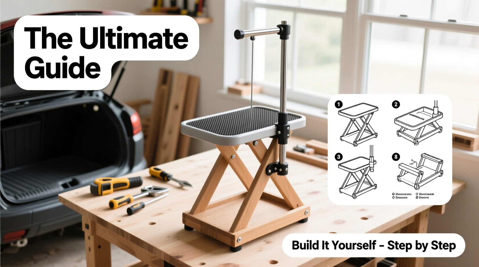 the ultimate guide to building a sturdy and portable dog grooming stand at home