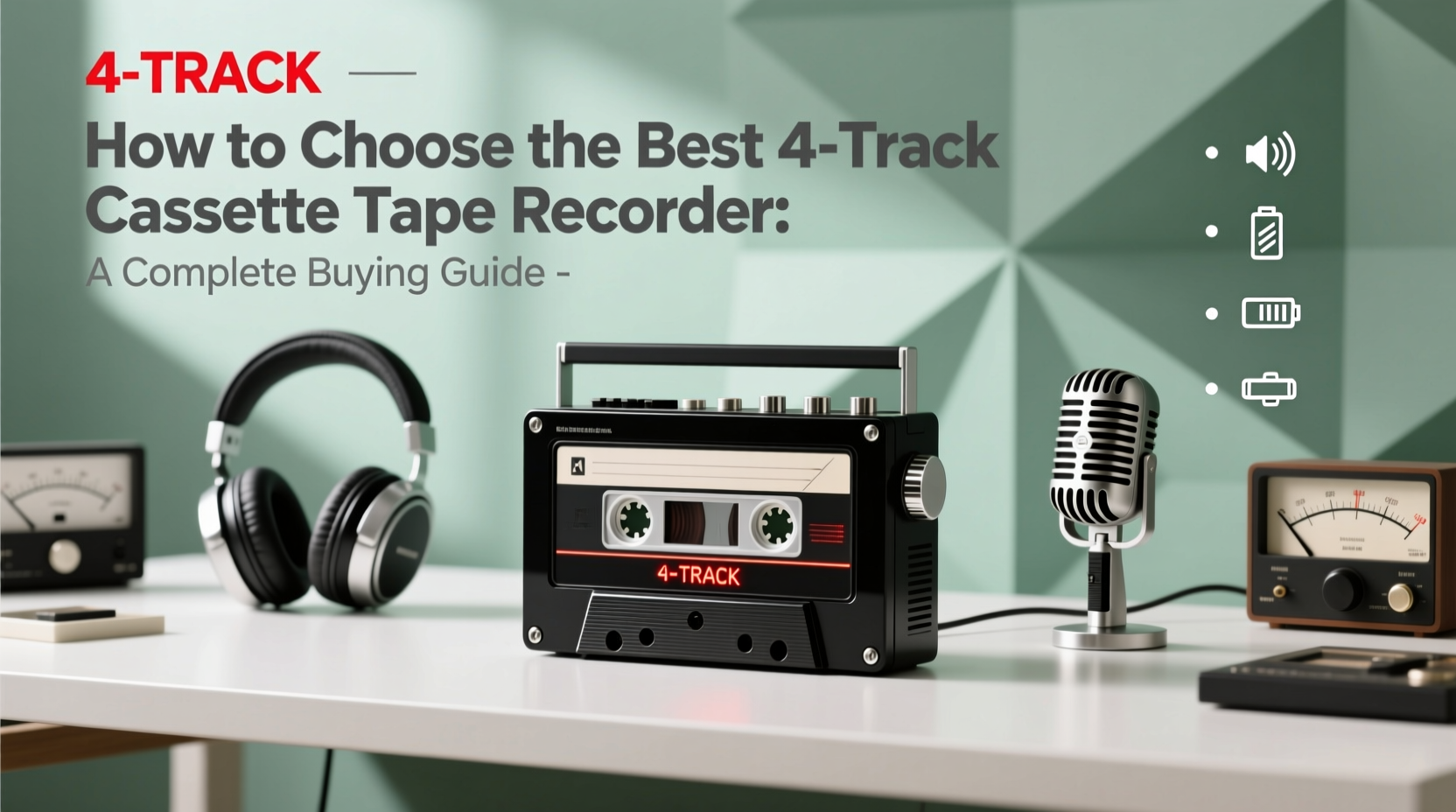 4 track casette tape recorder