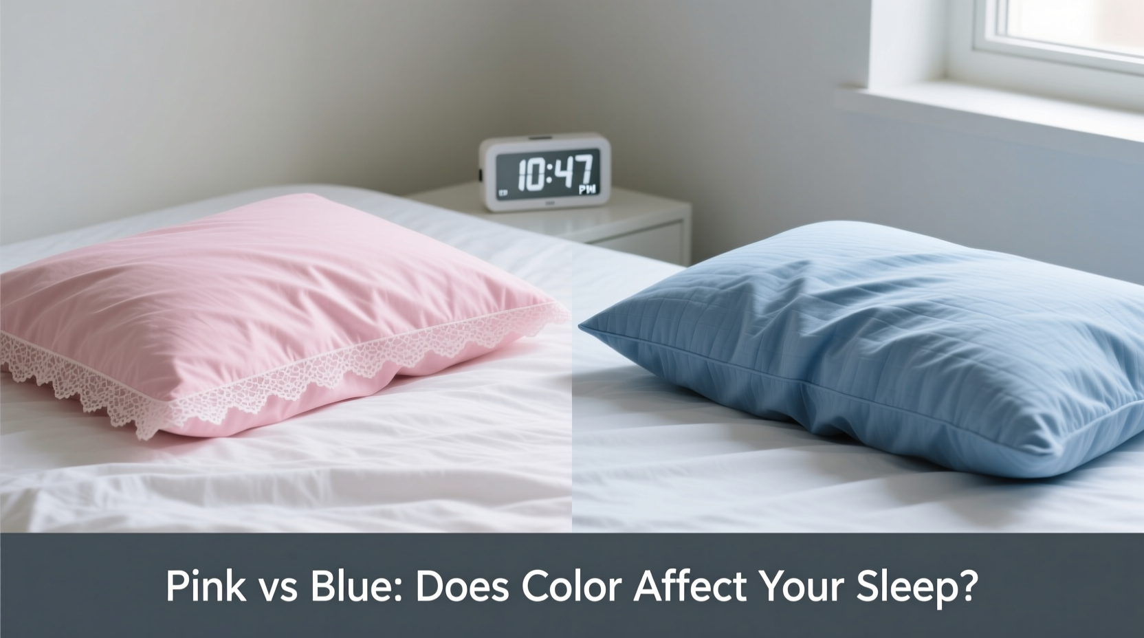pink vs blue pillowcase does the color actually affect your sleep