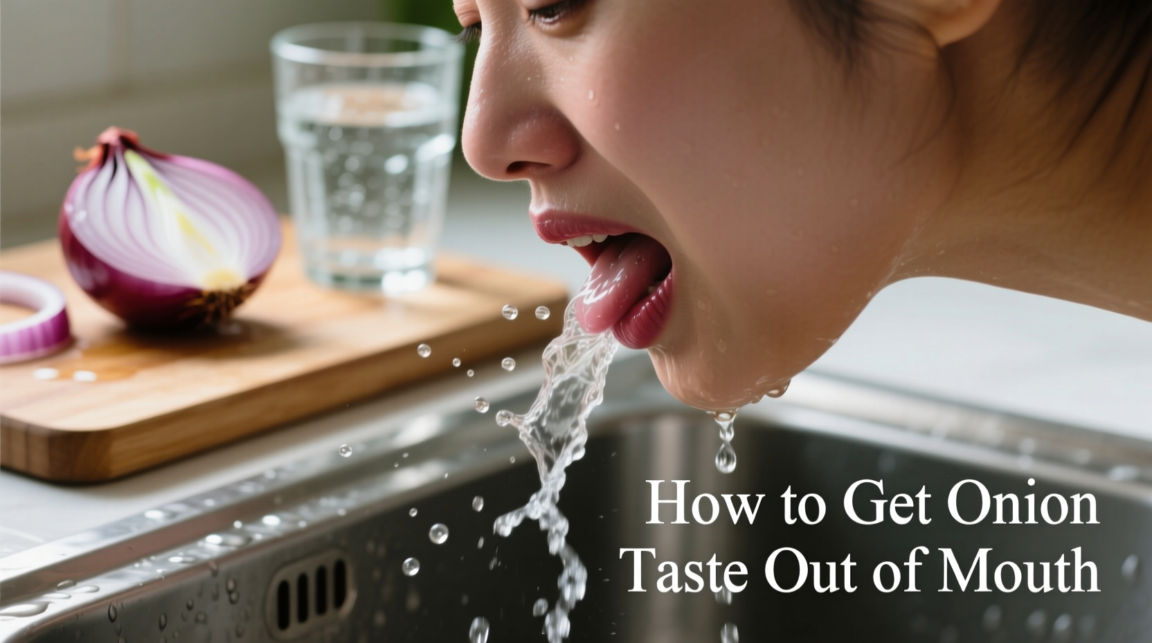 how to get onion taste out of mouth
