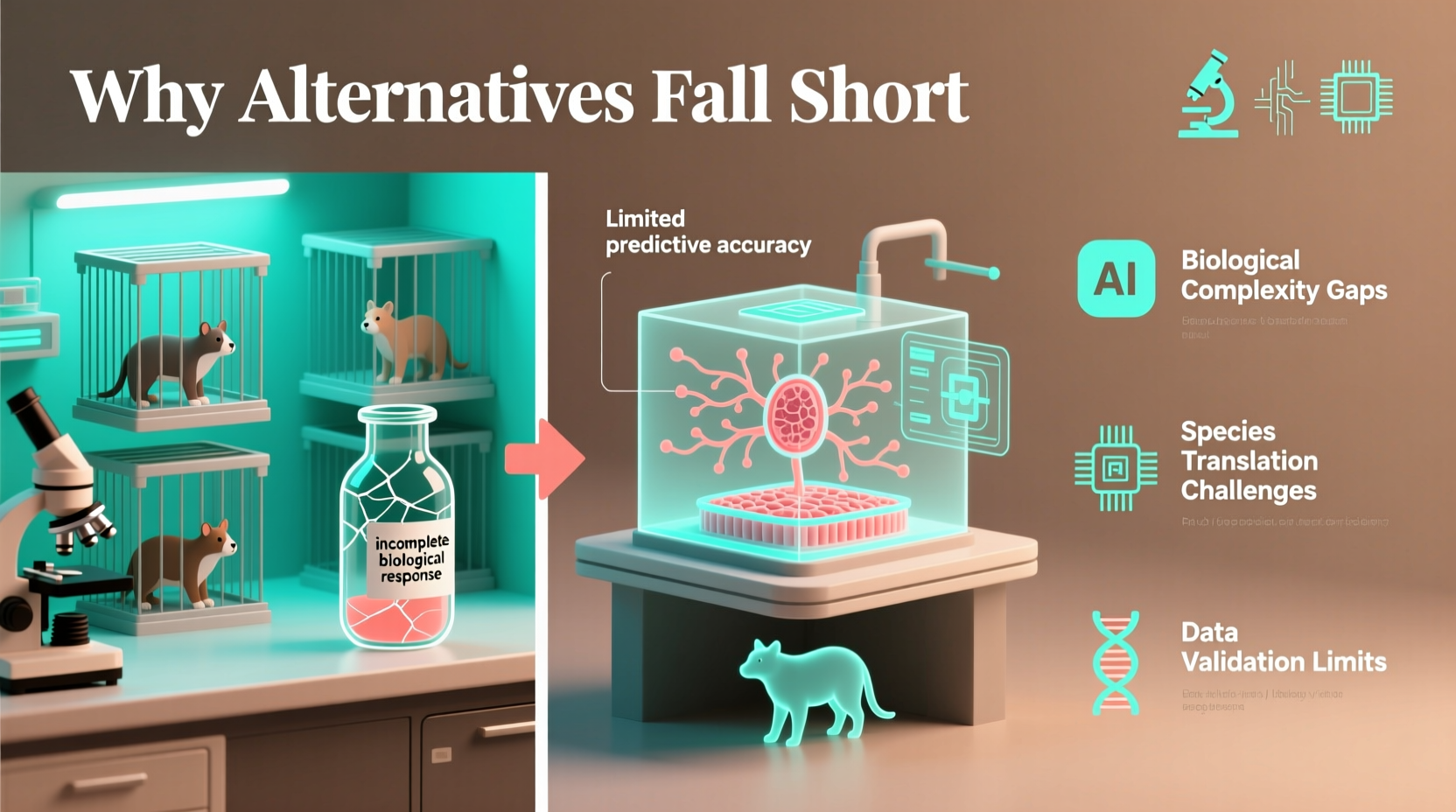 why animal testing alternatives sometimes fall short