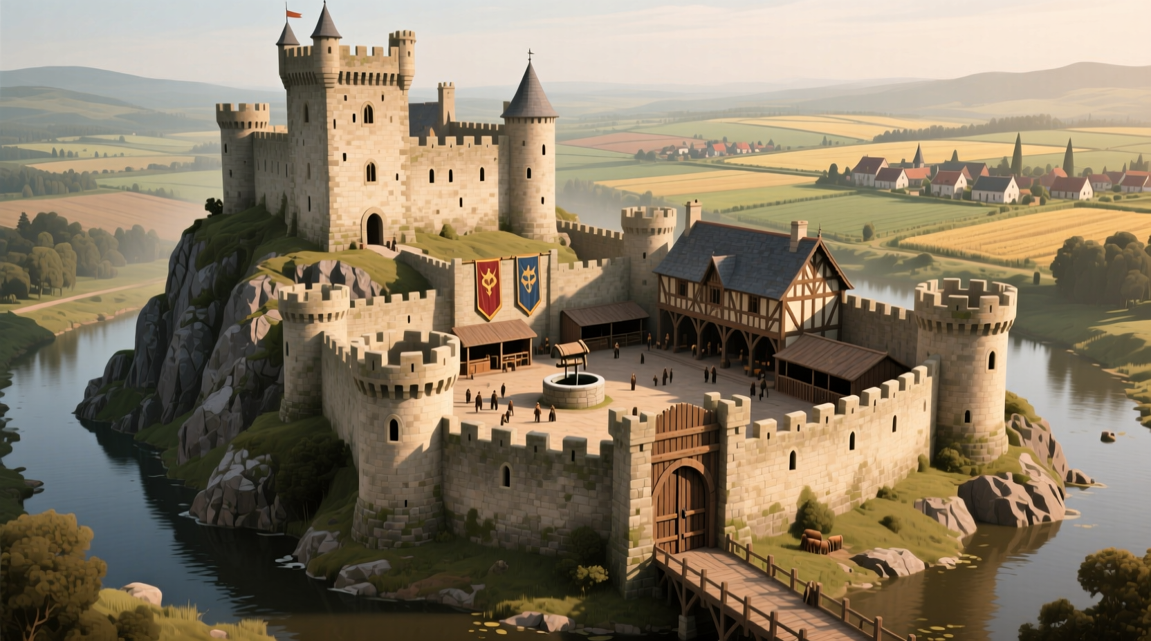 why were castles built in the middle ages purpose design