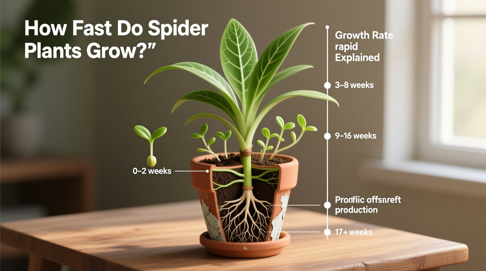 how fast do spider plants grow