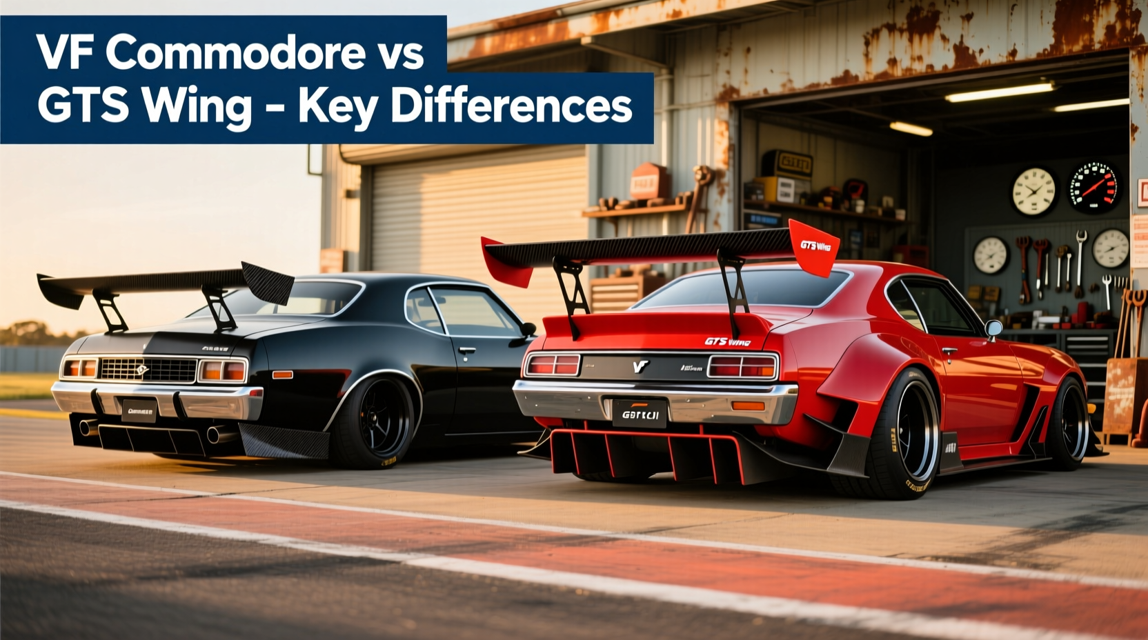 vf commodore carbon spoiler vs gts wing