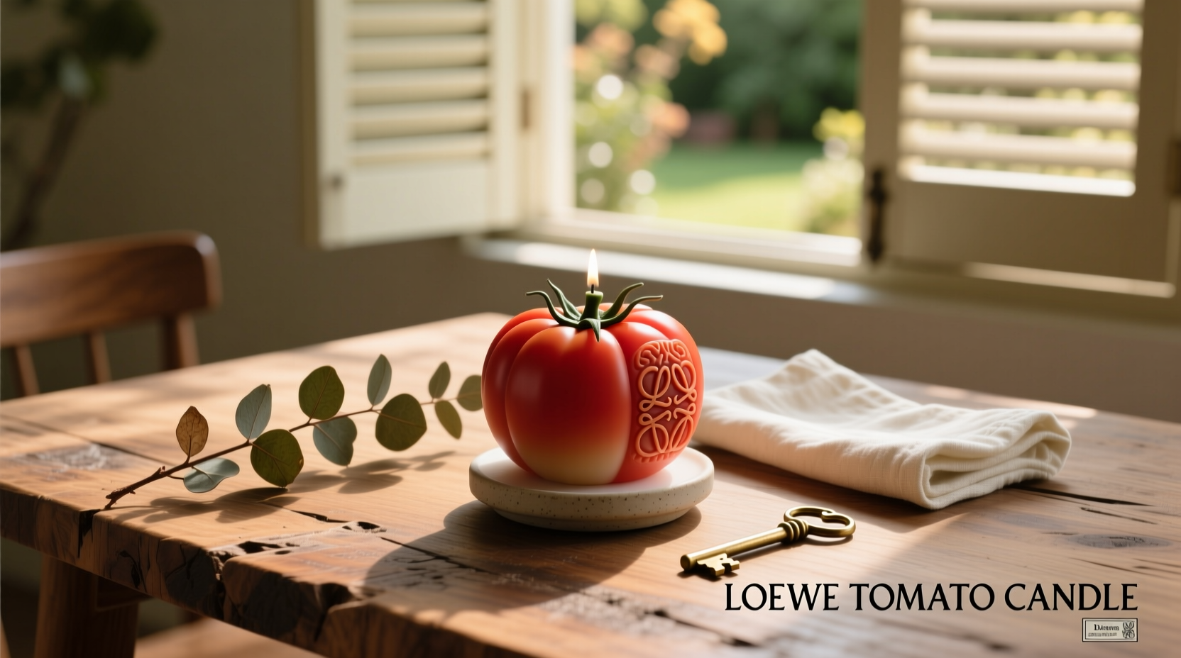 LOEWE トマトフレーバーキャンドル トマトリーフ キャンドル スモール レッド - LOEWE Japan official website