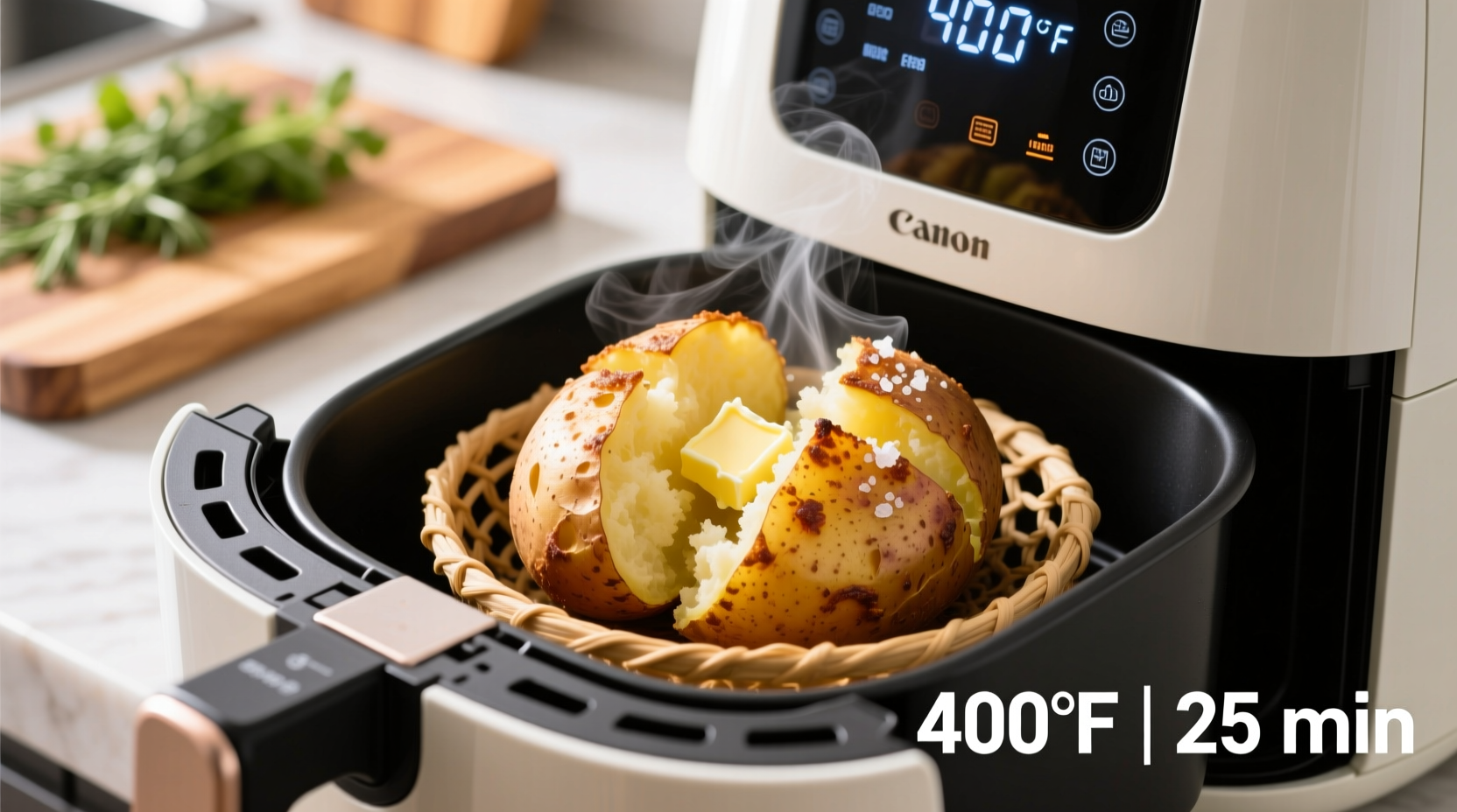 how long to cook baked potato in air fryer