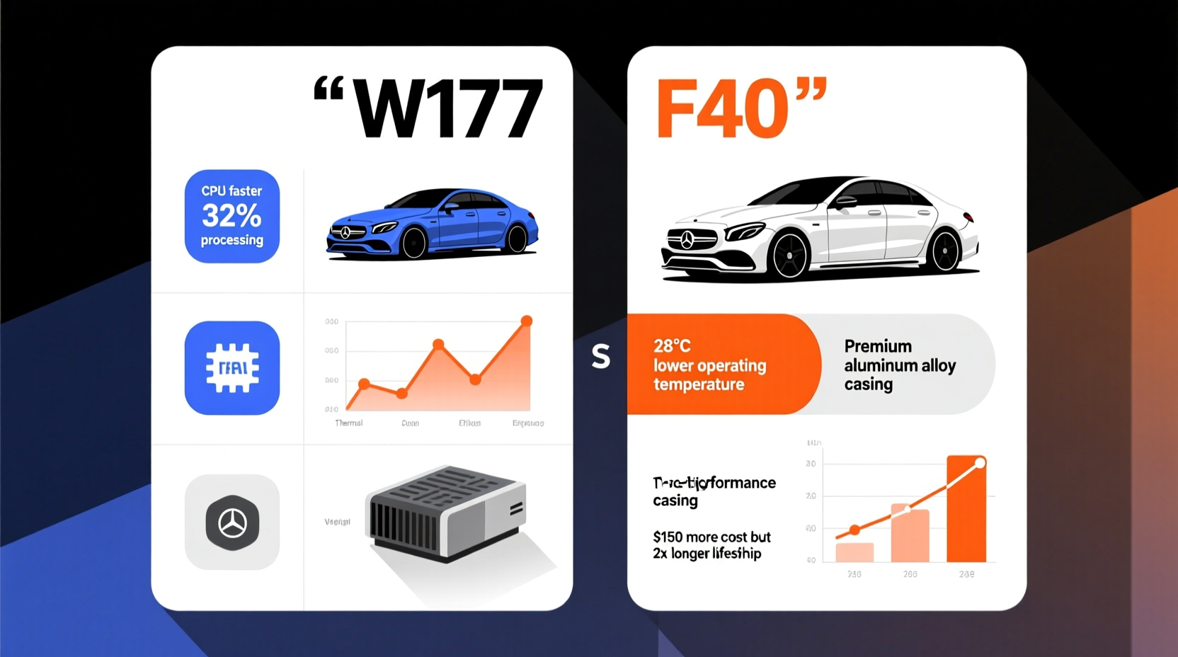 w177 vs f40 comparison