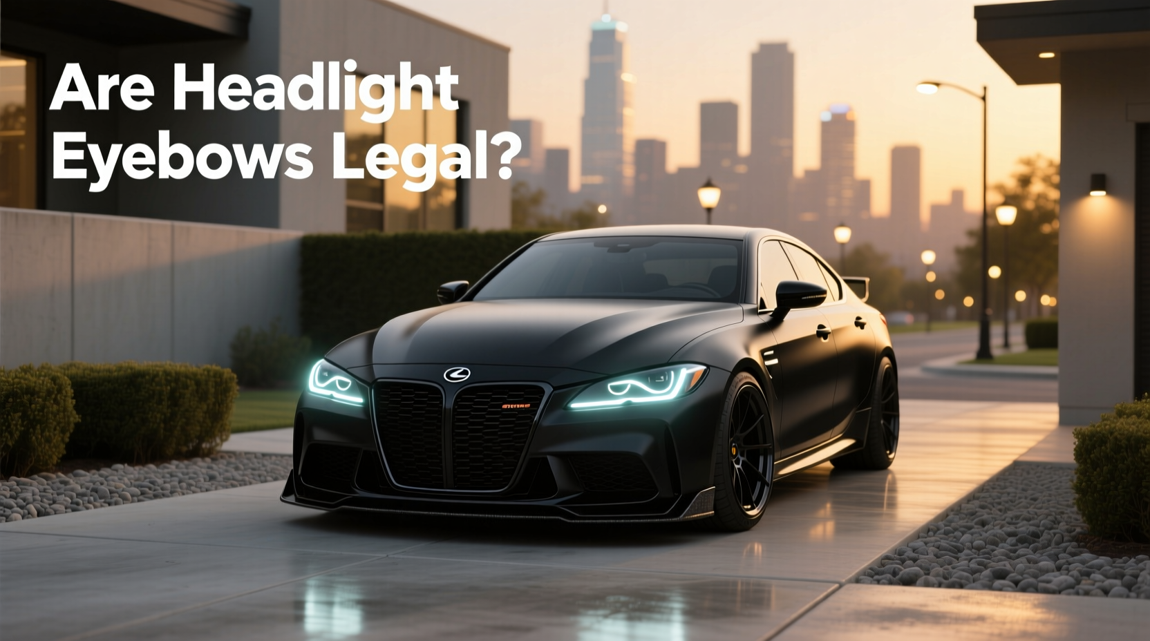How to choose car eyebrows,Are headlight eyebrows legal?