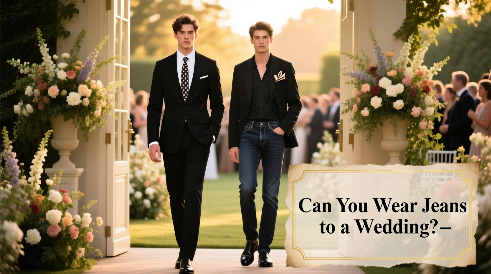 can you wear jeans to a wedding