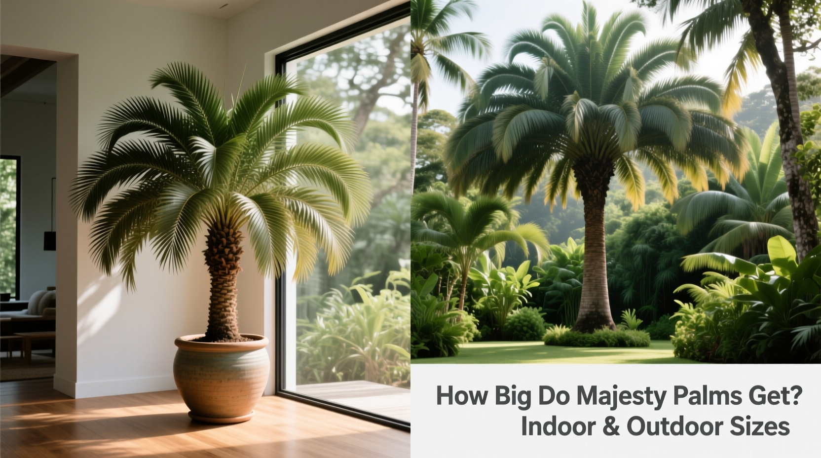 how big do majesty palms get