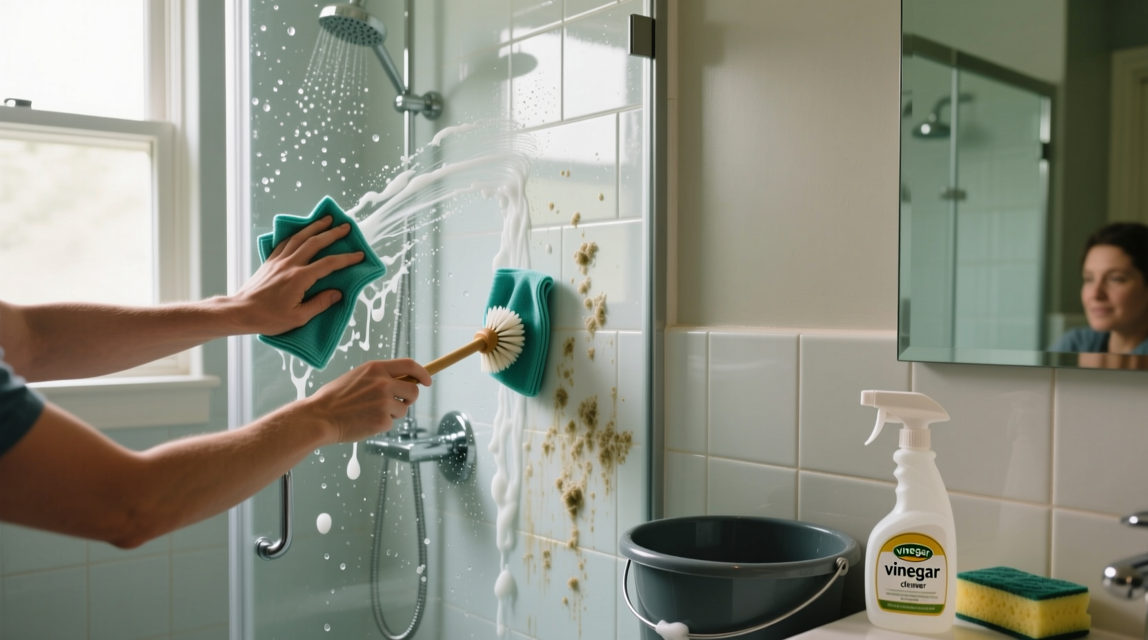 how to clean a shower
