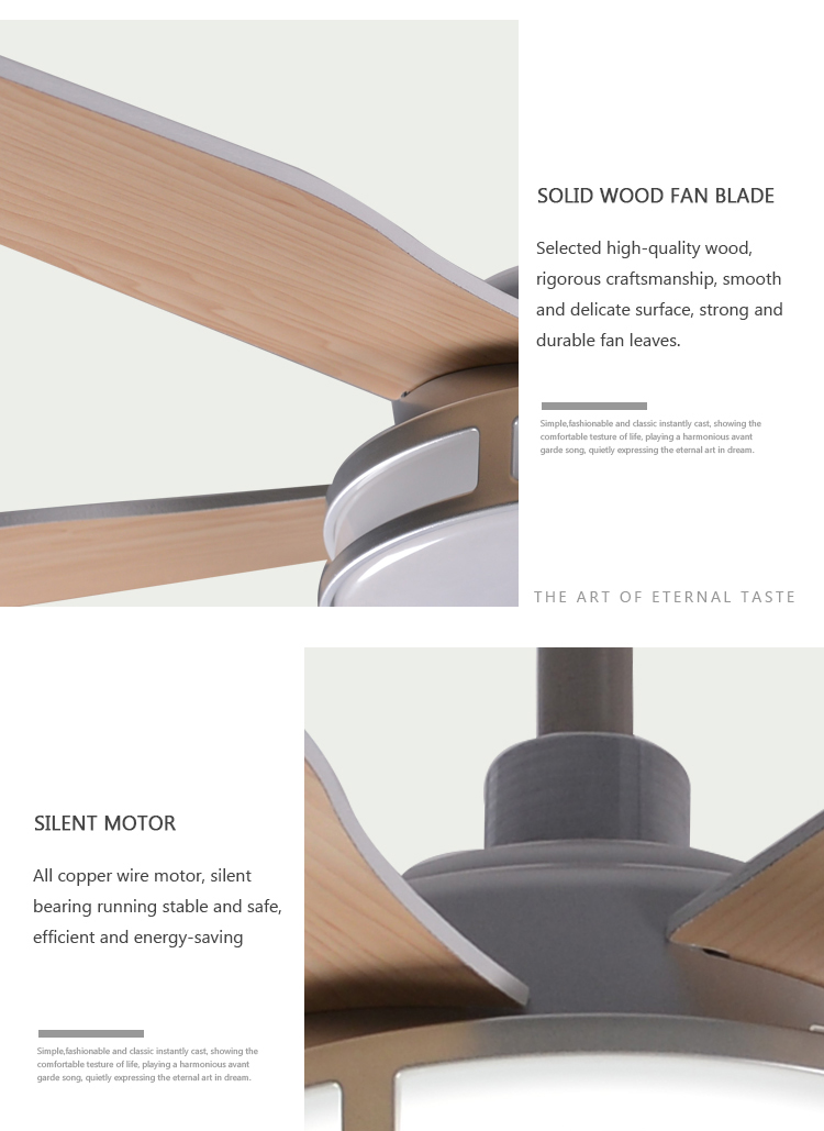 56 inch smart ceiling fan with light brushless DC motor electric fan lights