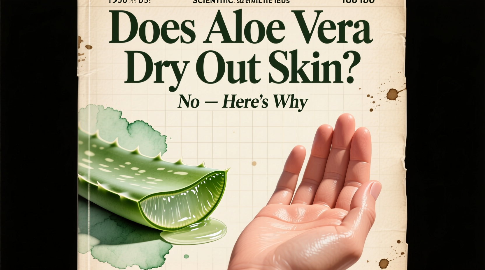 does aloe vera dry out skin