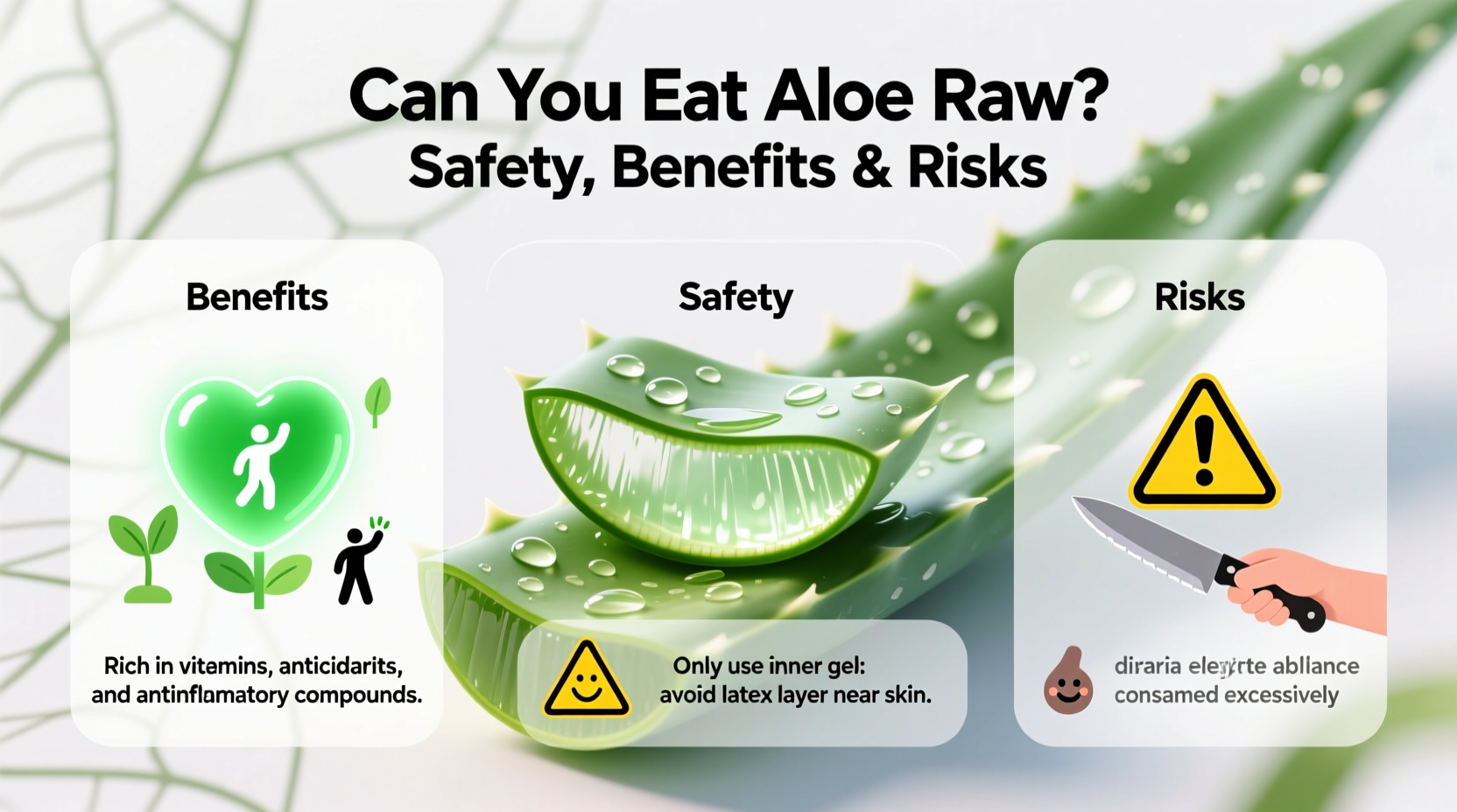can you eat aloe raw