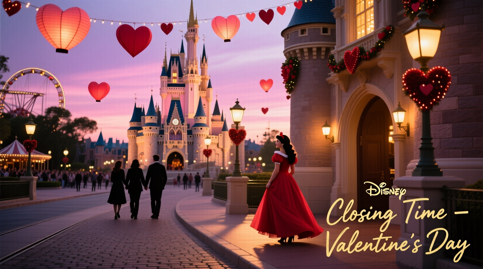 what time does disneyland close on valentines day