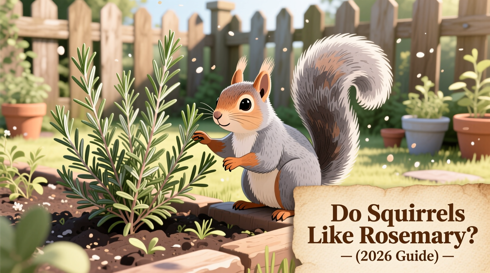 do squirrels like rosemary