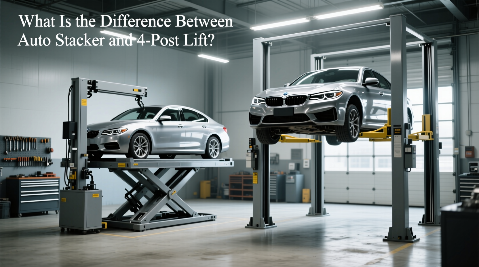 How to Choose Auto Stacker vs 4-Post Lift