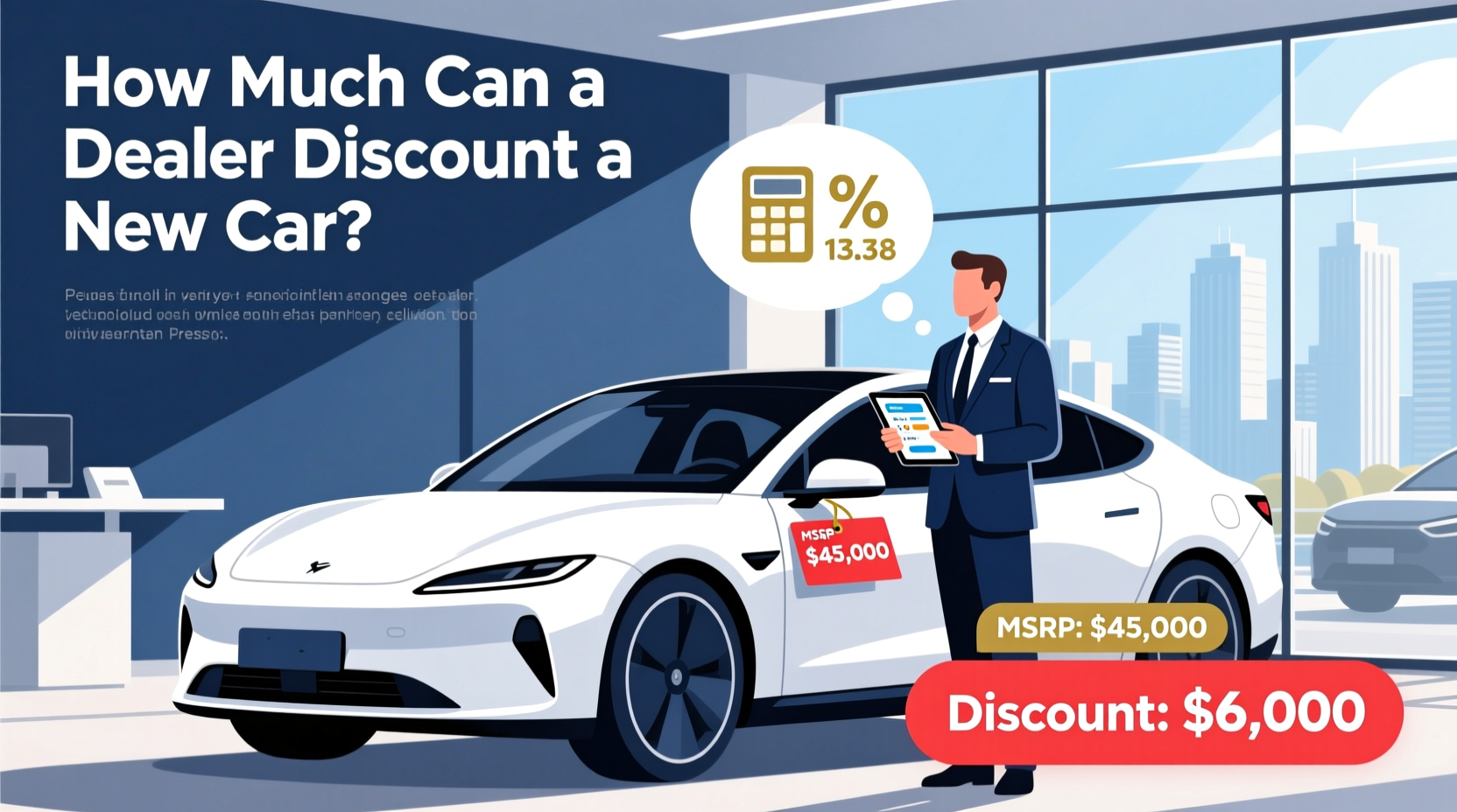 how much can a dealer discount a new car