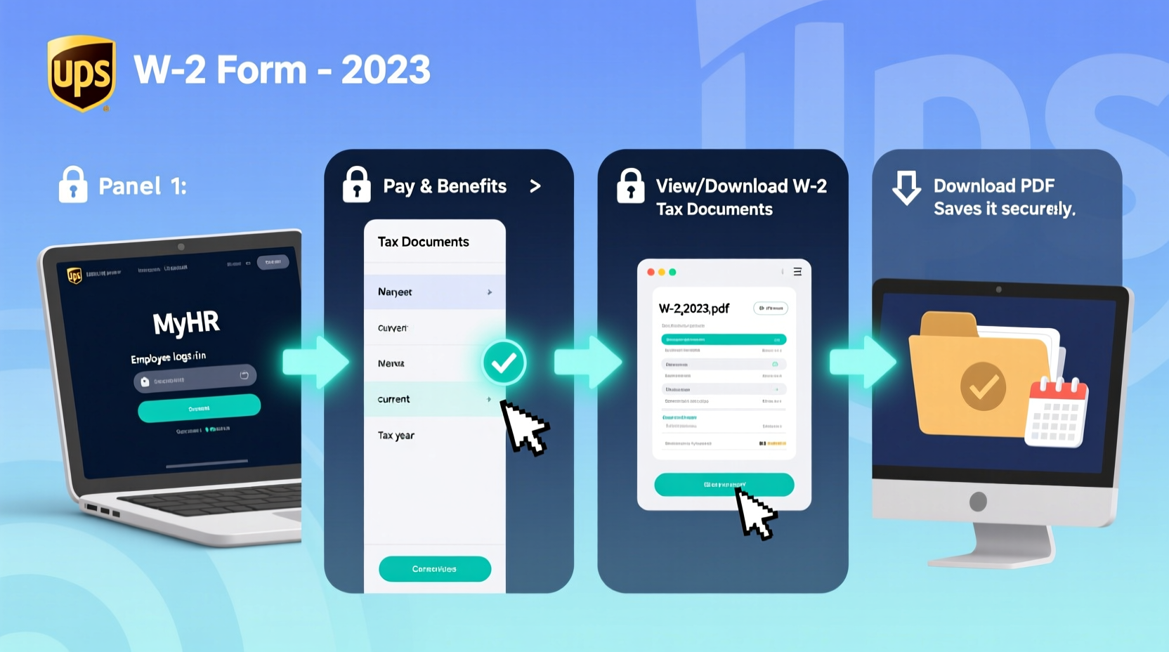 how to easily access your w 2 from ups a step by step guide for employees