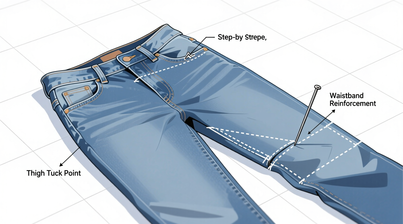 how to reshape stretched out jeans