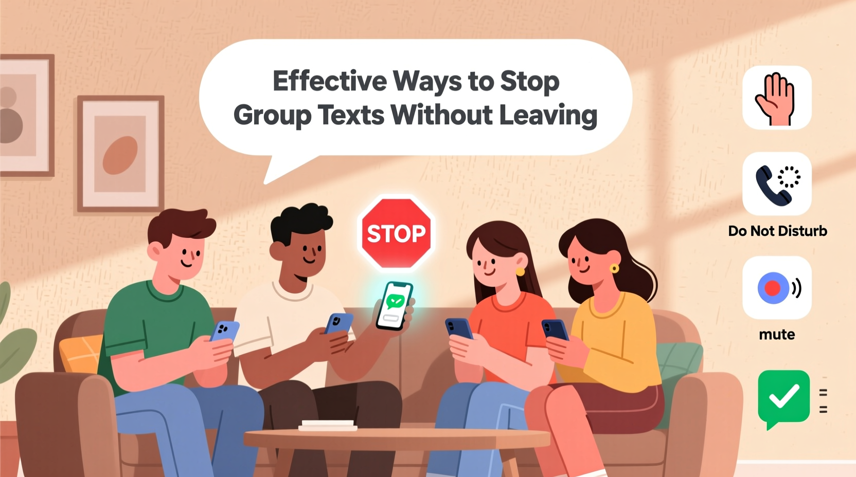 effective ways to stop group texts without leaving the conversation