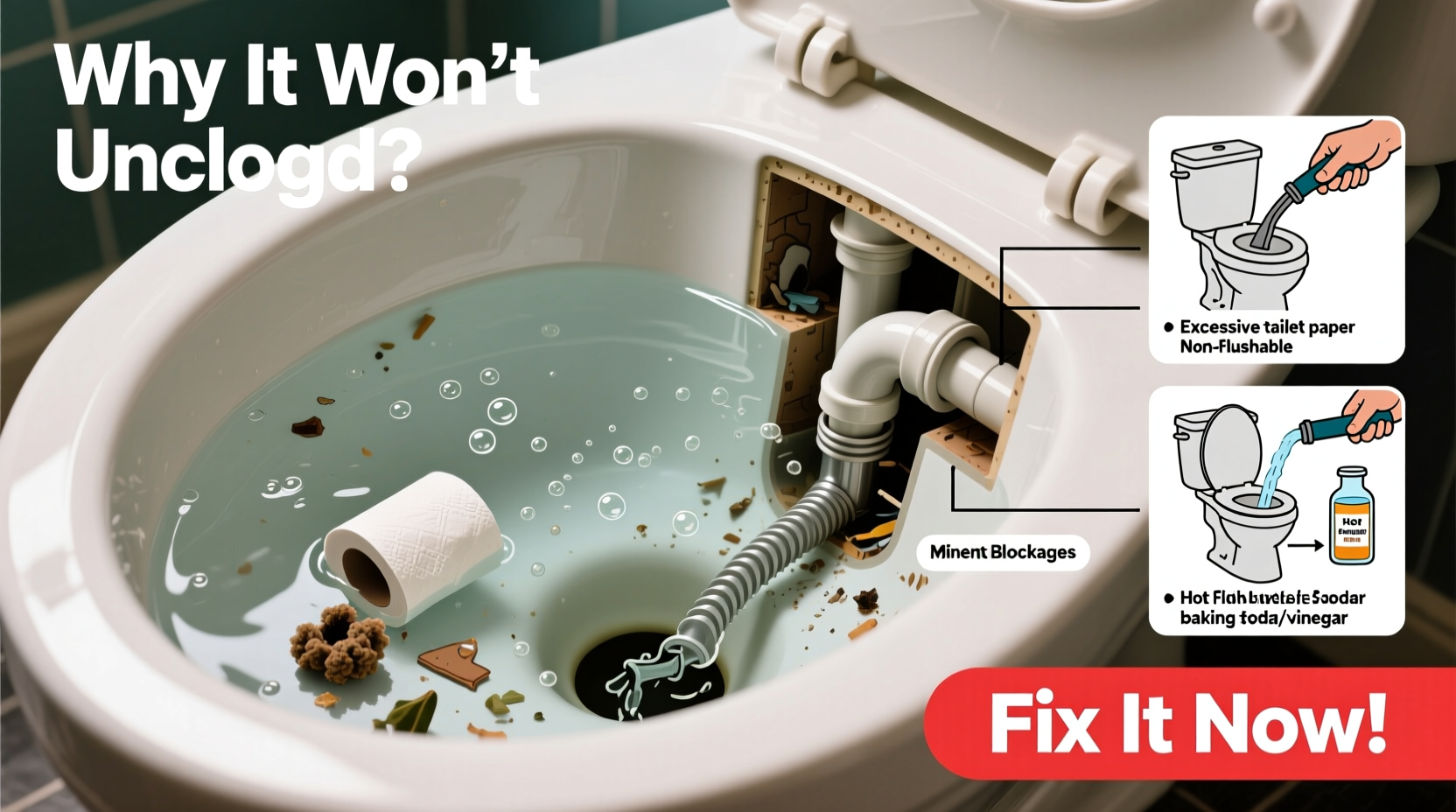 toilet wont unclog reasons why and how to fix it