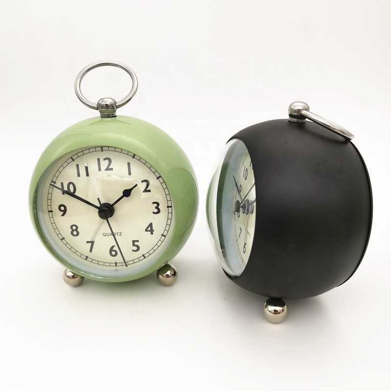 Vintage Mini Alarm Clock Battery Powered desk shelf clock Creative  Gifts