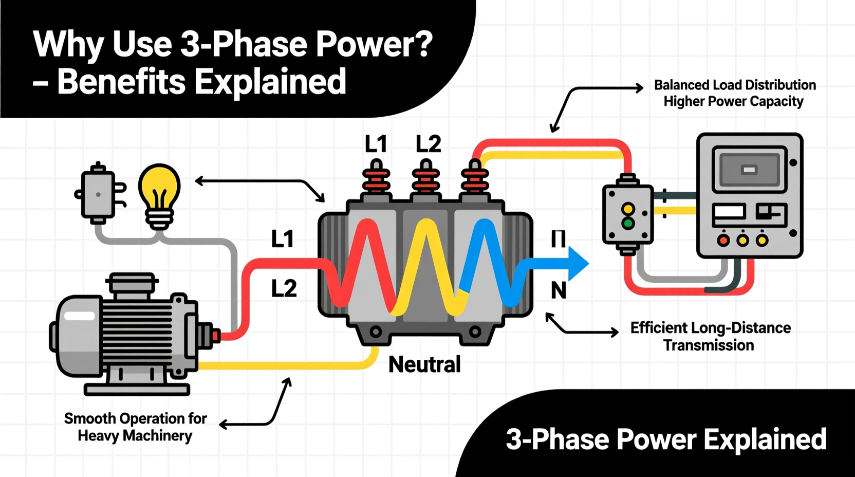 why use 3 phase power benefits 3 phase power explained