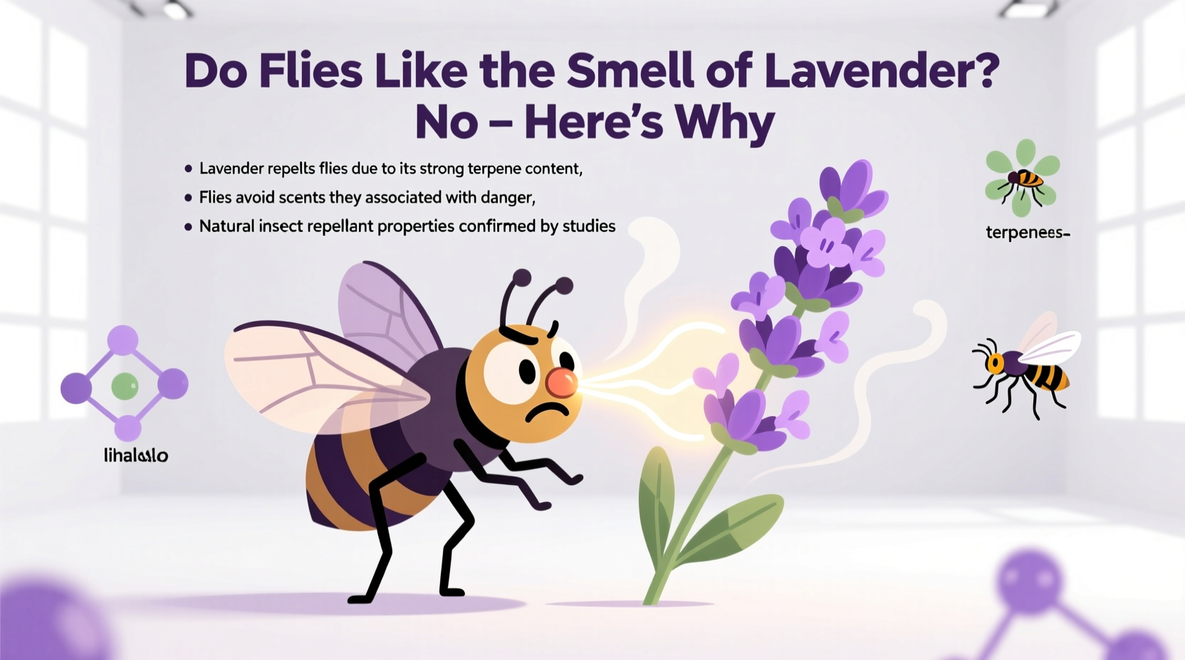 do flies like the smell of lavender