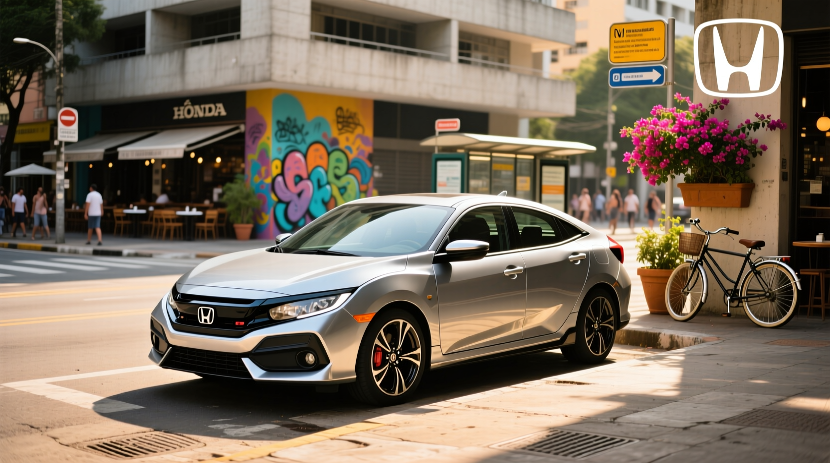 Tem Honda Civic Hatch no Brasil? - Infographic showing only Type R available as hatchback