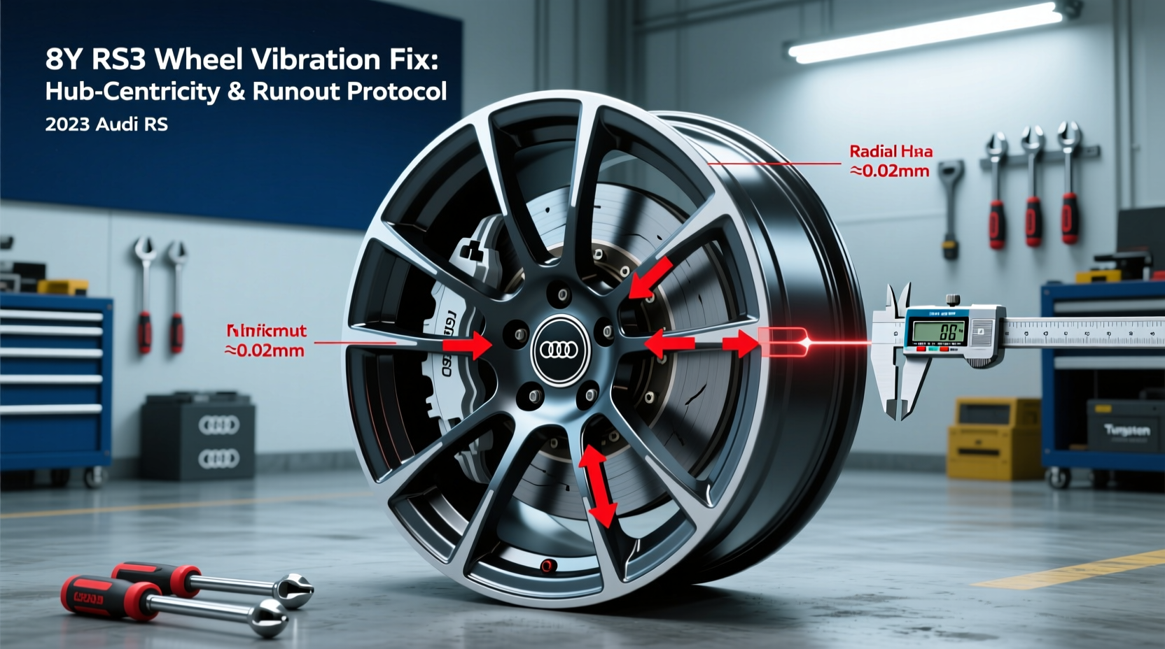 8y rs3 wheel vibration fix