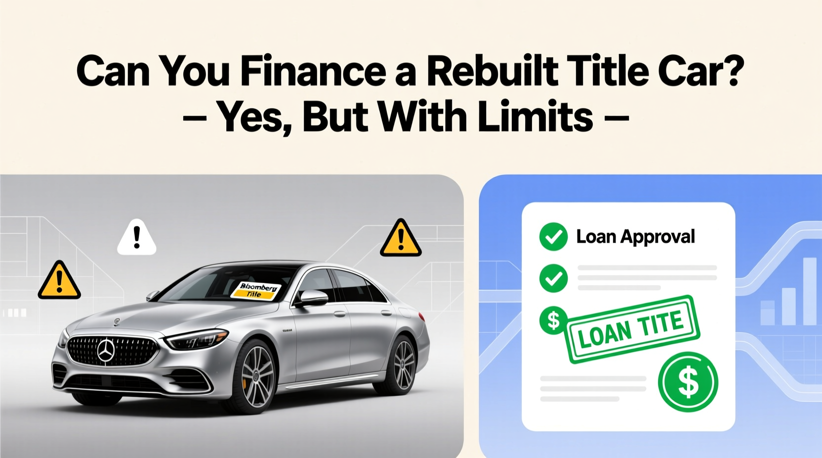 can you finance a rebuilt title car