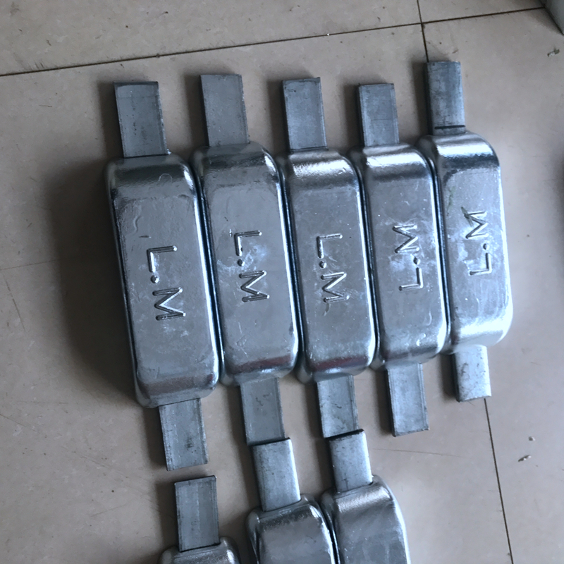 ASTM B418-95 99% Pure Zinc Anode Ingots Anti Corrosion Aluminum Zinc Magnesium Anode