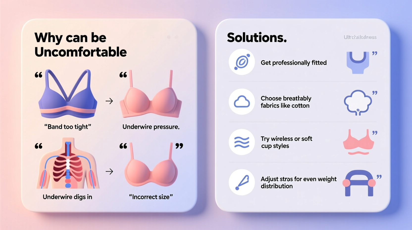 why is my bra so uncomfortable reasons solutions