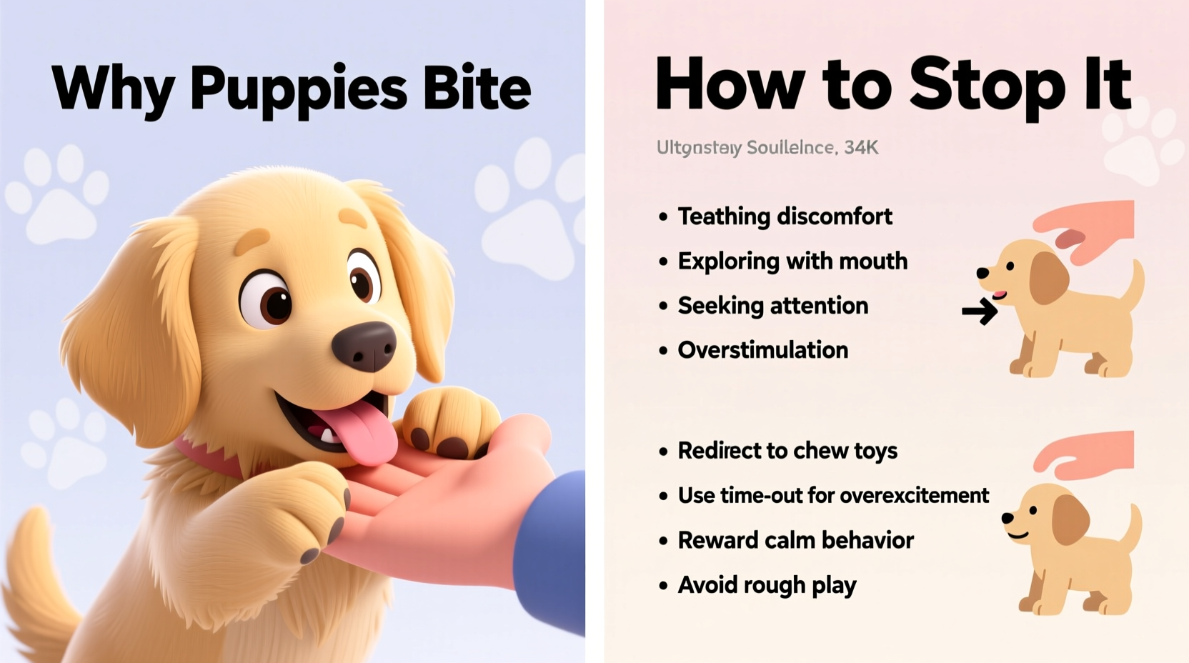 puppy hand biting why it happens and how to stop it