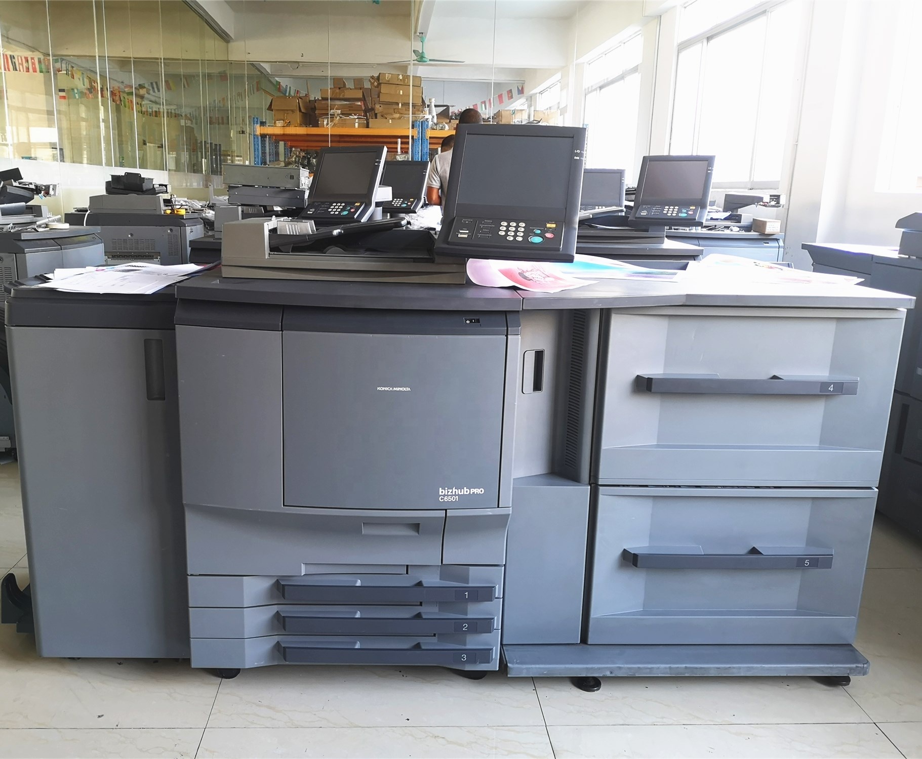 工厂价格二手数字印刷机印刷机 konica minota pro c6501 c5501 影印