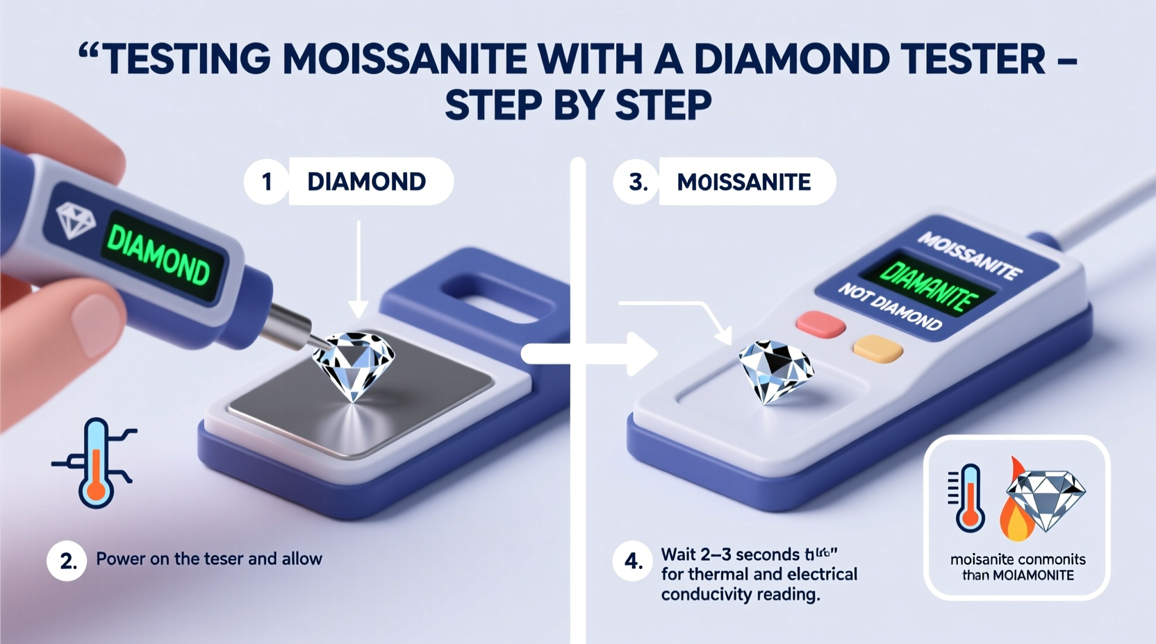 how to accurately test moissanite with a diamond tester a step by step guide