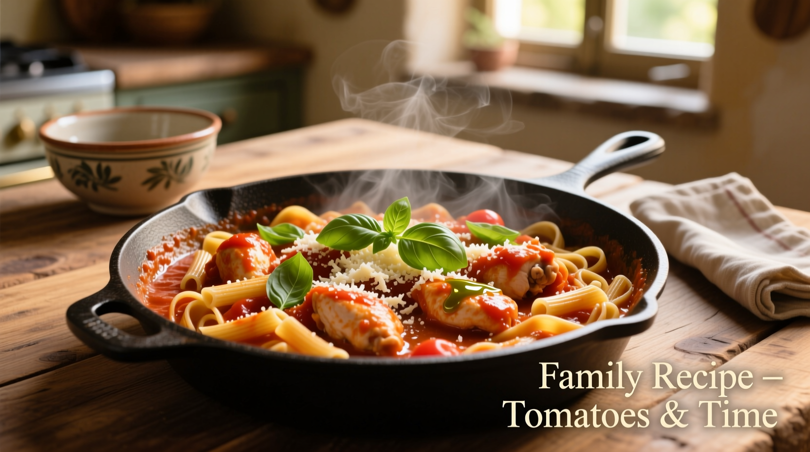tomato chicken and pasta
