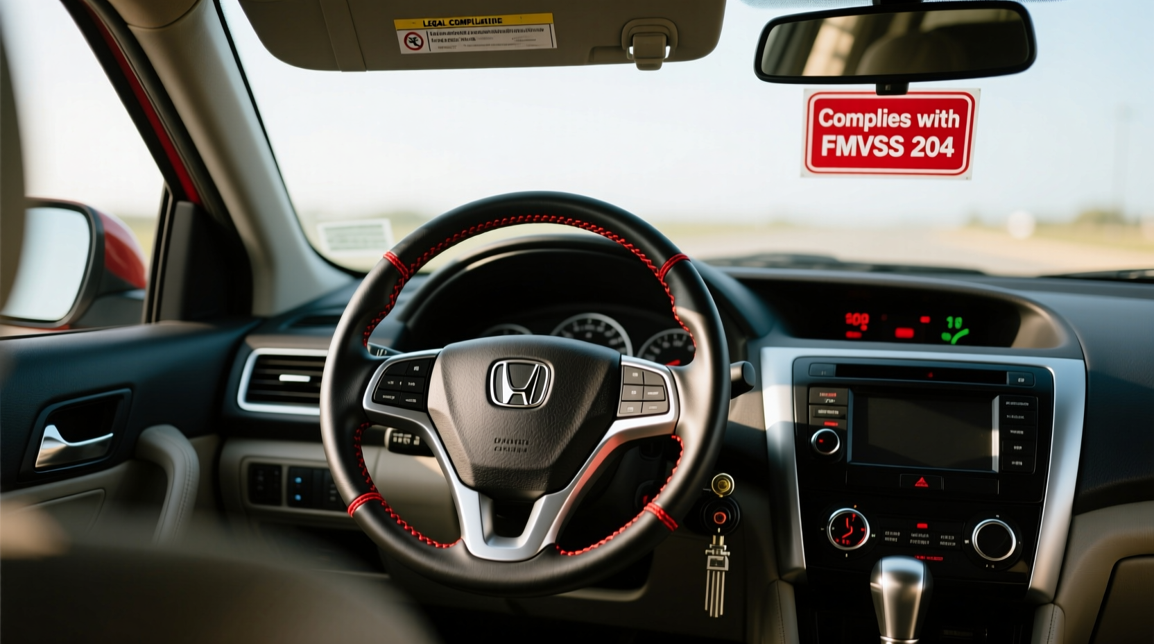 2008 civic aftermarket steering wheel legality