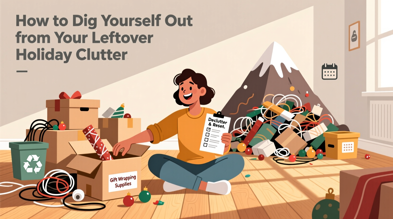 how to dig yourself out from your leftover holiday clut