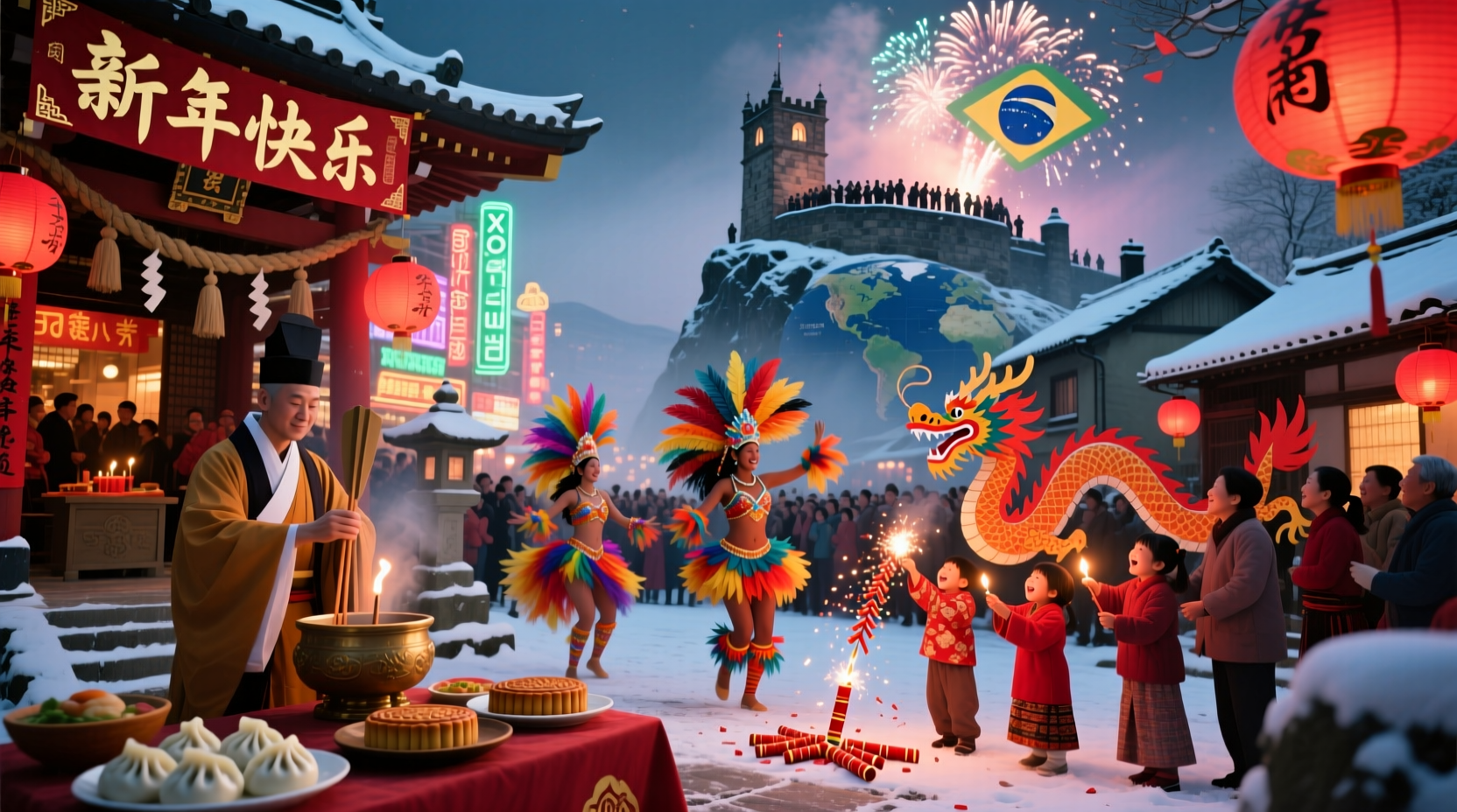 how new year is celebrated in different countries