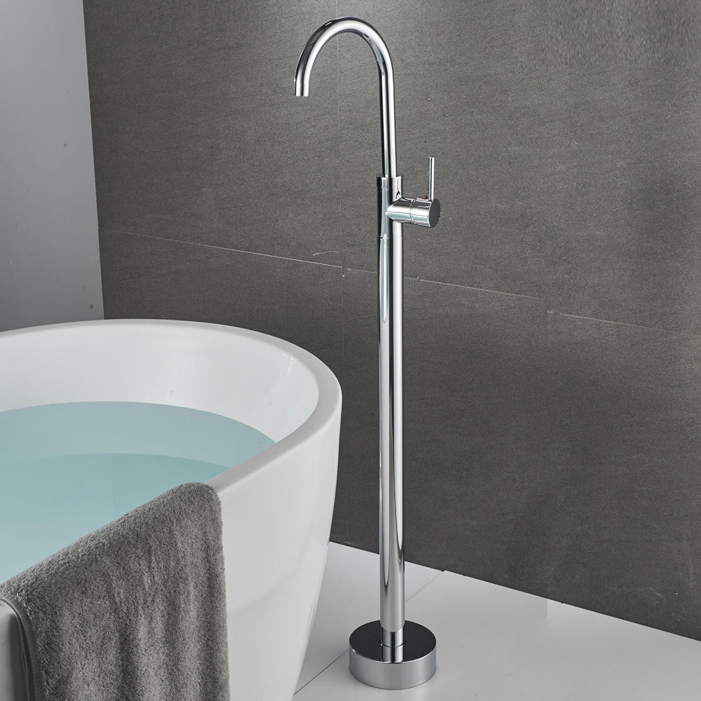 beelee bl19000c抛光铬独立式浴缸水龙头落地式浴缸水龙头 - buy free
