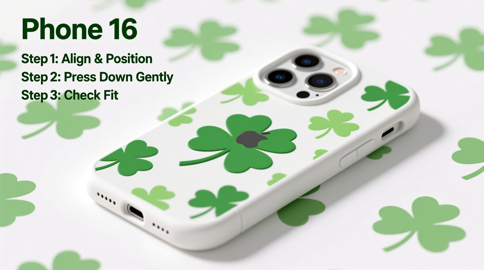 mastering the installation of an iphone 16 clover pattern phone case a complete user friendly guide