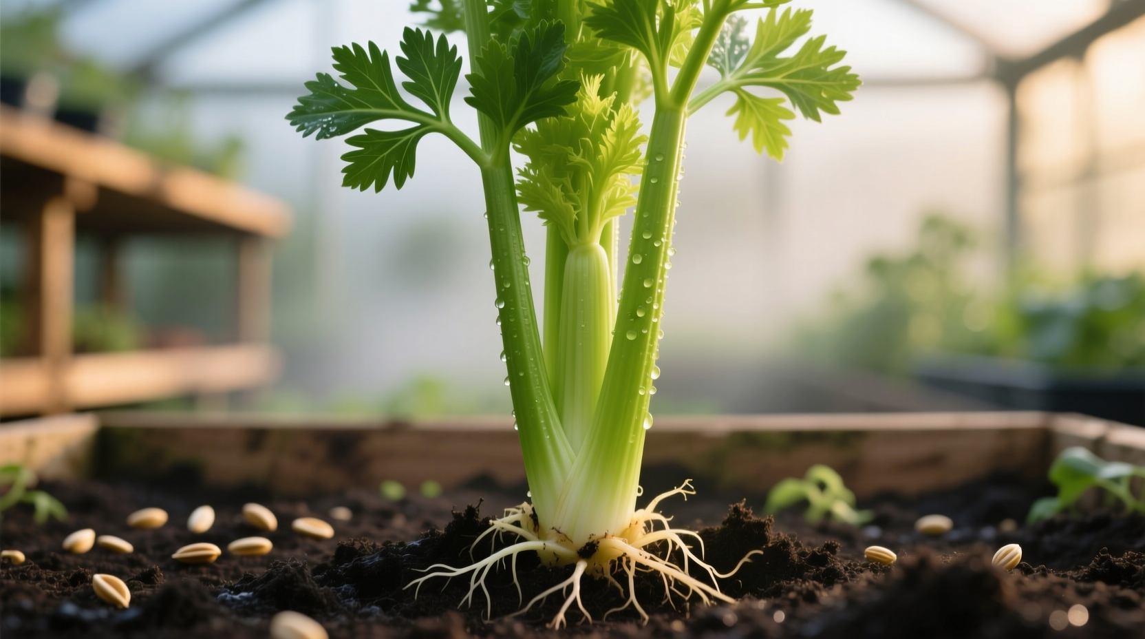 growing celery