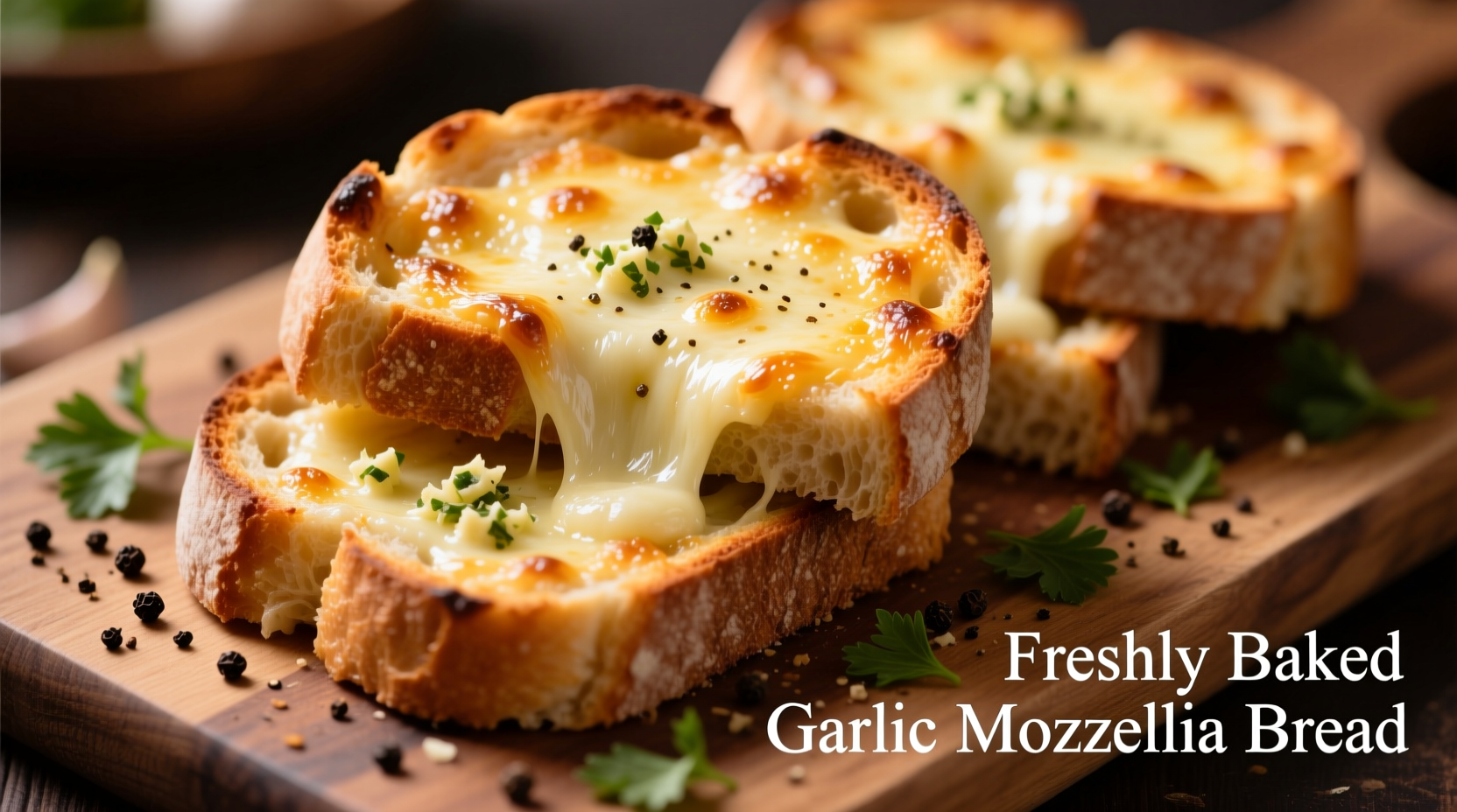 garlic mozzarella bread