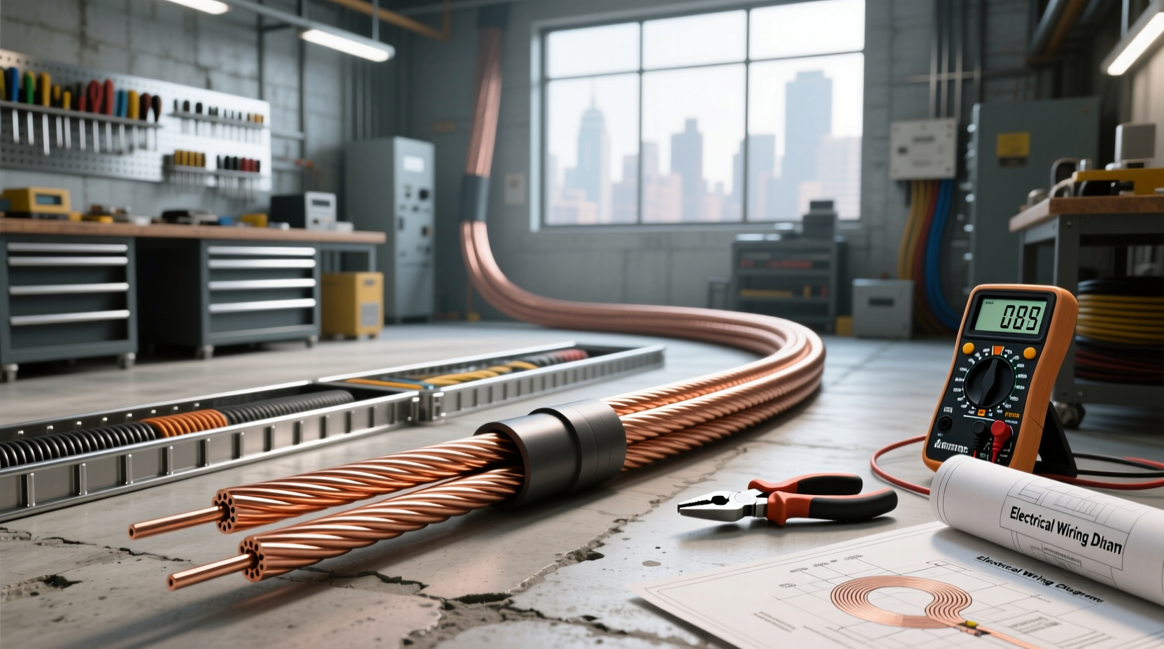 3 core 2.5mm² copper cable guide