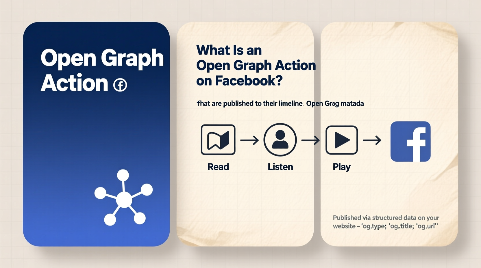 what is an open graph action on facebook