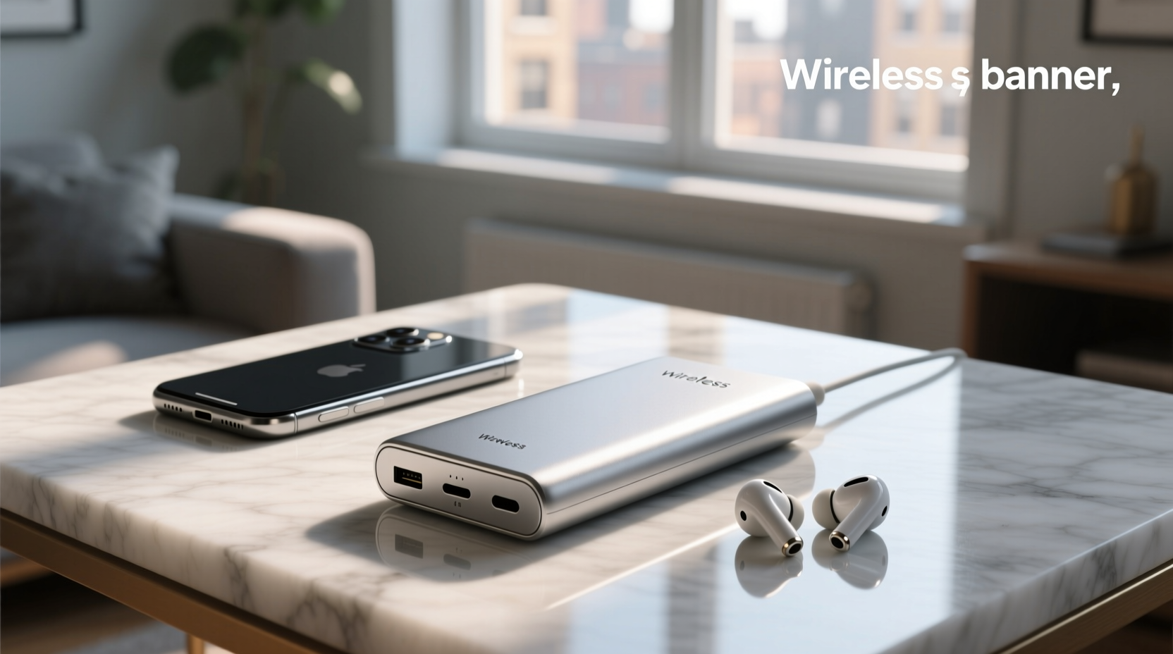 portable wireless charger power bank