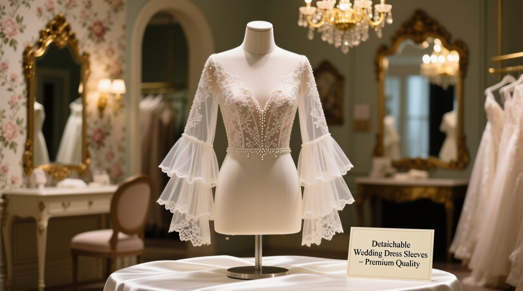 where can i buy detachable sleeves for wedding dress