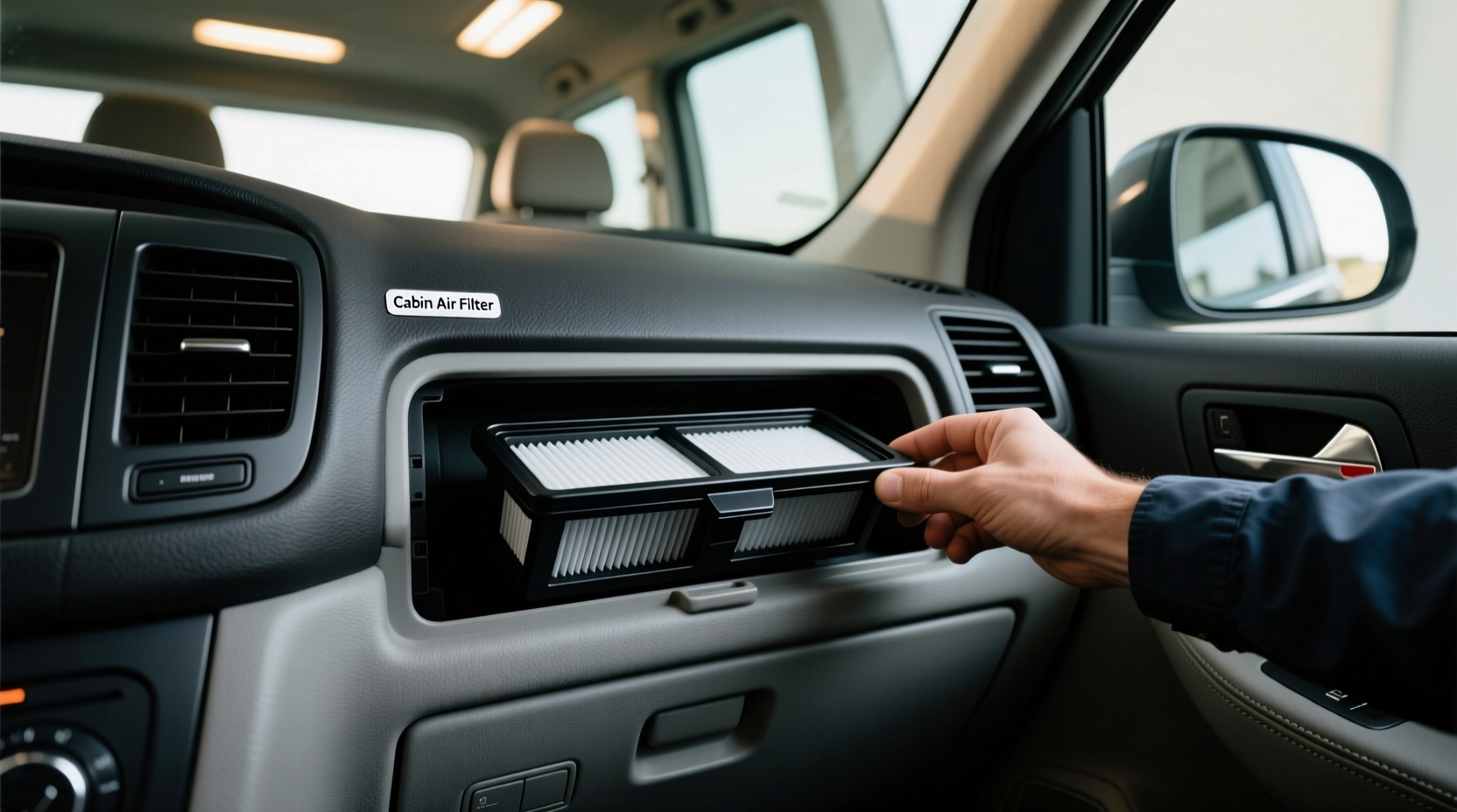 2010 town country cabin air filter location swap guide